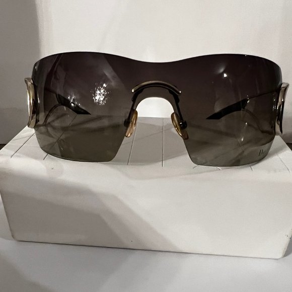 Vintage Christian Dior DIORLY 2 Shield SUNGLASSES CASE POUCH CARD Y2K Galliano - Picture 5 of 11